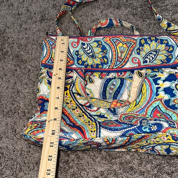 Vera Bradley Red and Blue Paisley Crossbody Bag - Picture 5 of 8